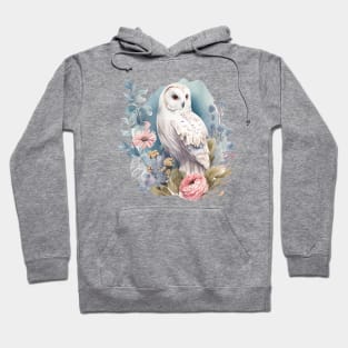 Owl Floral Hoodie